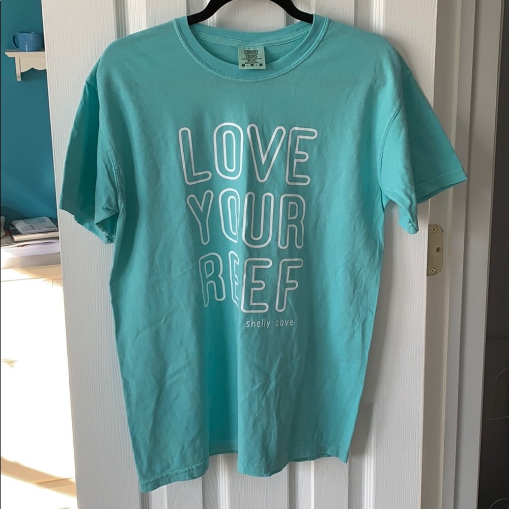 Shelly Cove Seafoam Tshirt NWOT